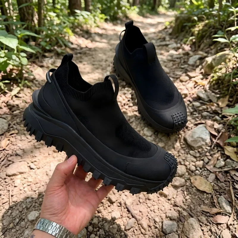 Plus Size Men's Thick Sole Outdoor Hiking Sneakers Breathable Mesh Slip on Non-slip Trekking Walking Casual Sports Shoes for Men
Plus Size Men's Thick Sole Outdoor Hiking Sneakers Breathable Mesh Slip on Non-slip Trekking Walking Casual Sports Shoes for Men