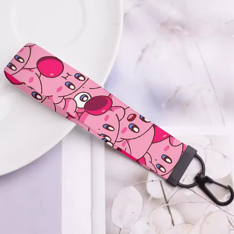 Kawaii Kirbys Strap Wristlet Keychain Cartoon Webbing Car Key Ring Hand Wrist Ribbon Key Chain Lanyard Key Holder Birthday Gift
Kawaii Kirbys Strap Wristlet Keychain Cartoon Webbing Car Key Ring Hand Wrist Ribbon Key Chain Lanyard Key Holder Birthday Gift