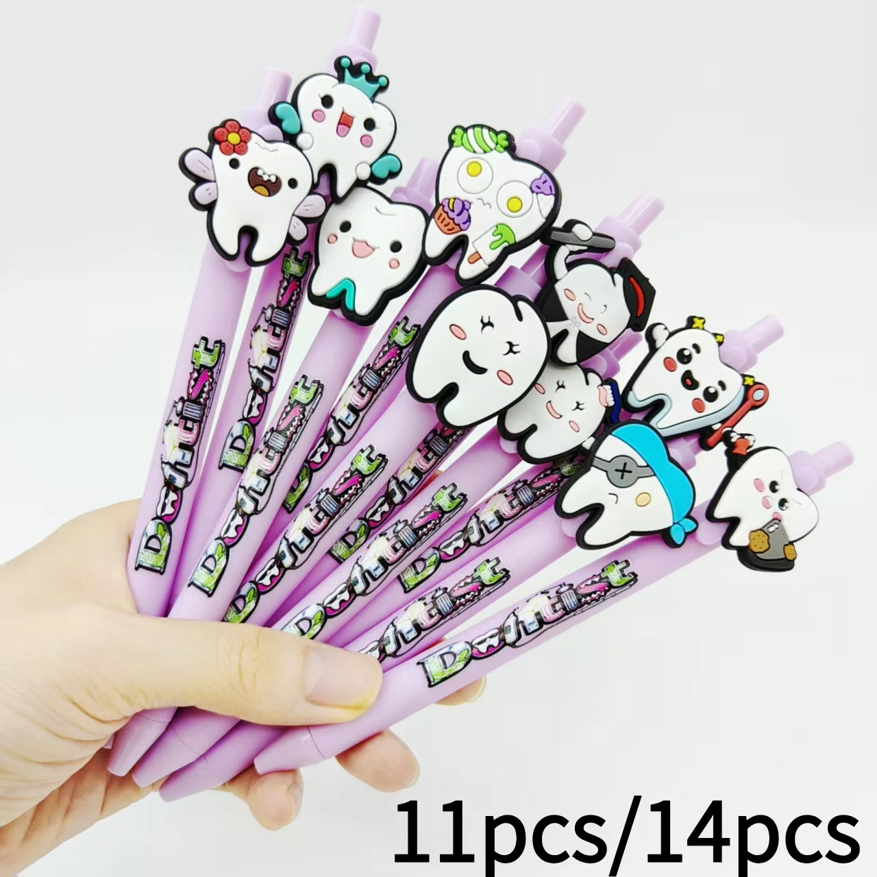 11pcs/14pcs tooth shape pattern patch printing ballpoint pen light purple series gift stationery office gel pen
11pcs/14pcs tooth shape pattern patch printing ballpoint pen light purple series gift stationery office gel pen