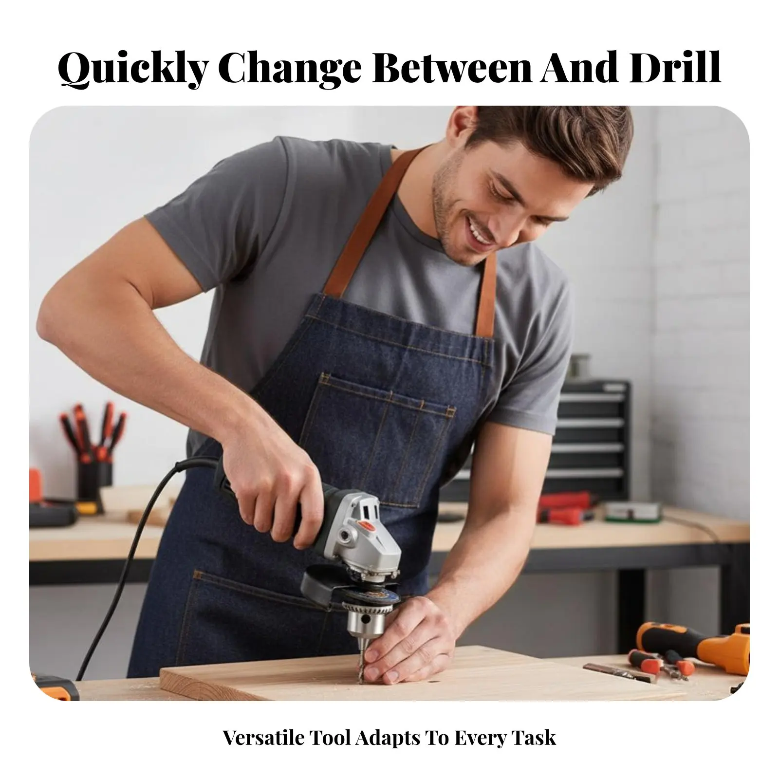 Angle Grinder Conversion Chuck Multi-Functional Drill Adapter Easy to Install Firm Hold for Woodworkers, Carpentry, Workshop
Angle Grinder Conversion Chuck Multi-Functional Drill Adapter Easy to Install Firm Hold for Woodworkers, Carpentry, Workshop