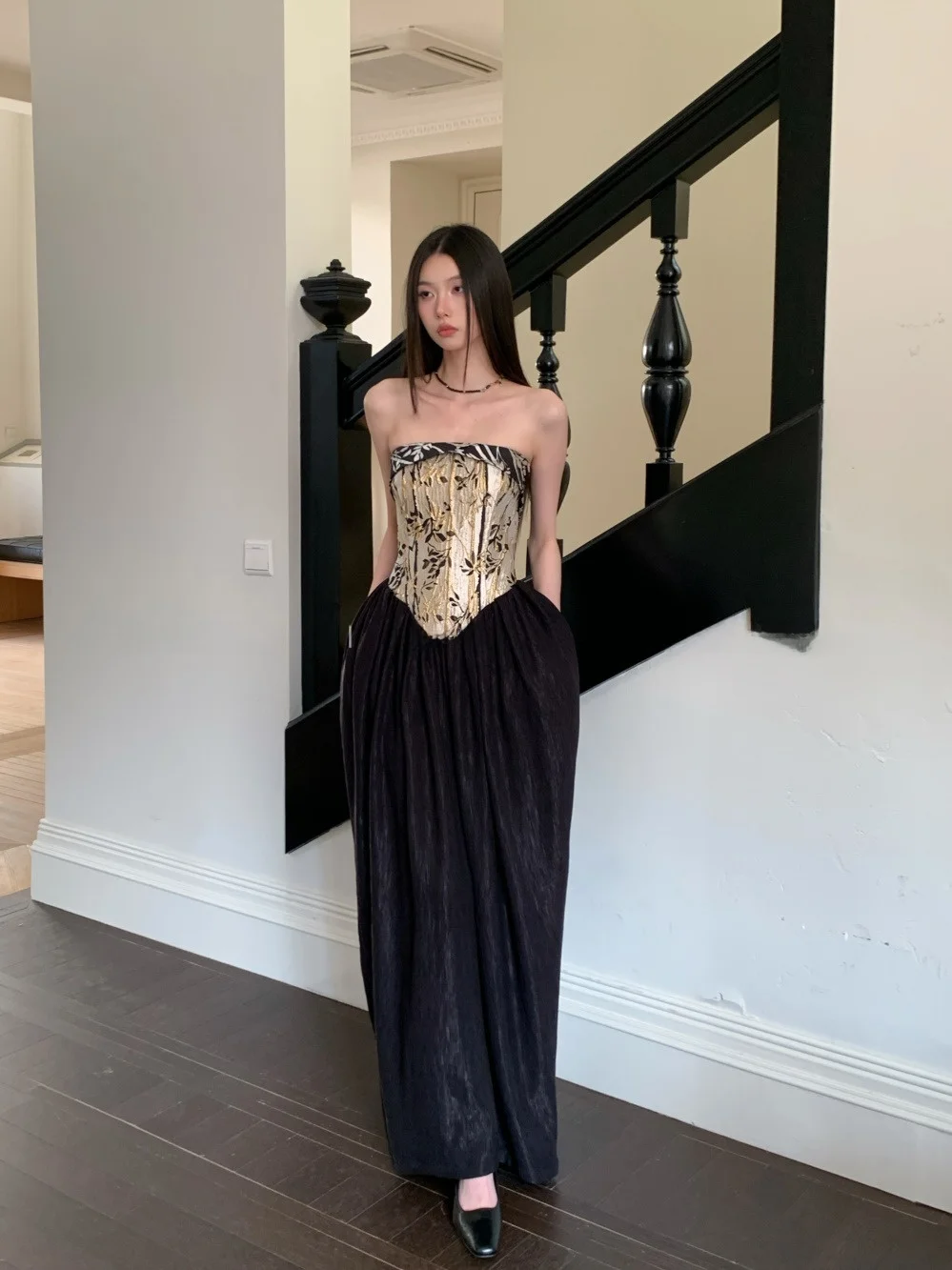 Mipai New Chinese Sle Bamboo Pattern Embroidered Strapl Long Dr Women's A-Line Flower Bud Skirt Par Evening Gown
Mipai New Chinese Sle Bamboo Pattern Embroidered Strapl Long Dr Women's A-Line Flower Bud Skirt Par Evening Gown