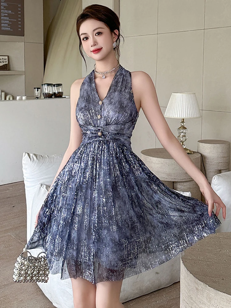 Retro Print Sparkly Backless Holiday Evening Dress Women Clothes Elegant Sexy Halter V-Neck Skinny Party Birthday Gown Vestidos
Retro Print Sparkly Backless Holiday Evening Dress Women Clothes Elegant Sexy Halter V-Neck Skinny Party Birthday Gown Vestidos