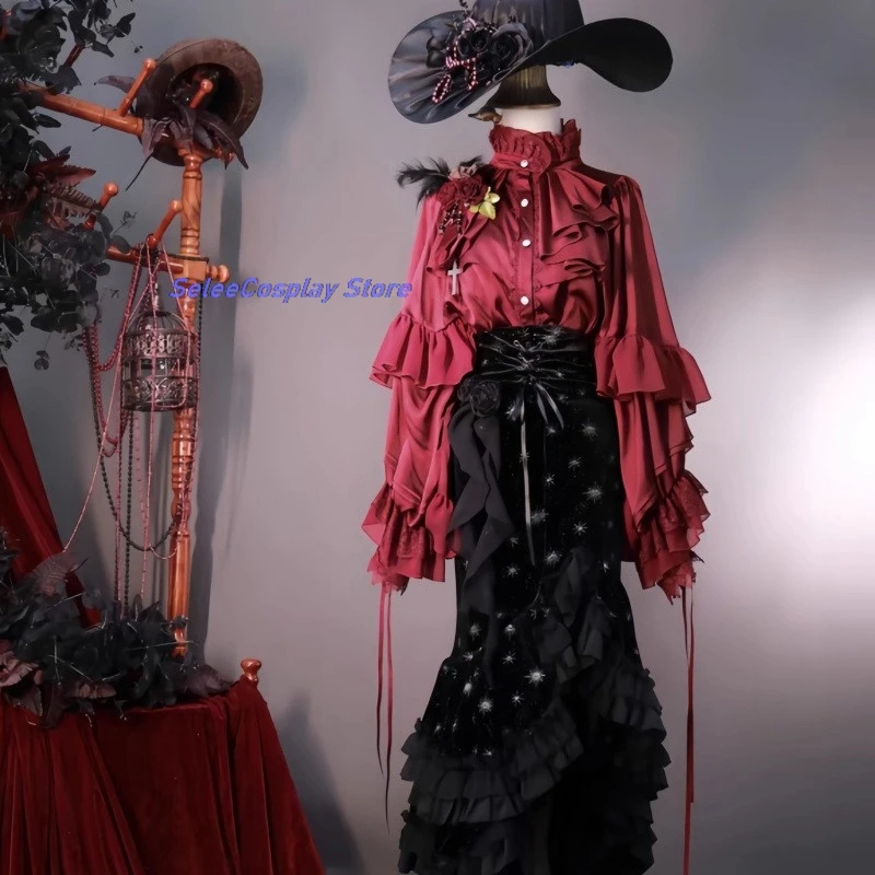 Аниме Косплей Женская придворная стильная темная готическая блузка принцессы с крыльями летучей мыши Свободная рубашка с длинными рукавами Атласная рубашка-стойка Воротник Лолита Топ Христос
Аниме Косплей Женская придворная стильная темная готическая блузка принцессы с крыльями летучей мыши Свободная рубашка с длинными рукавами Атласная рубашка-стойка Воротник Лолита Топ Христос