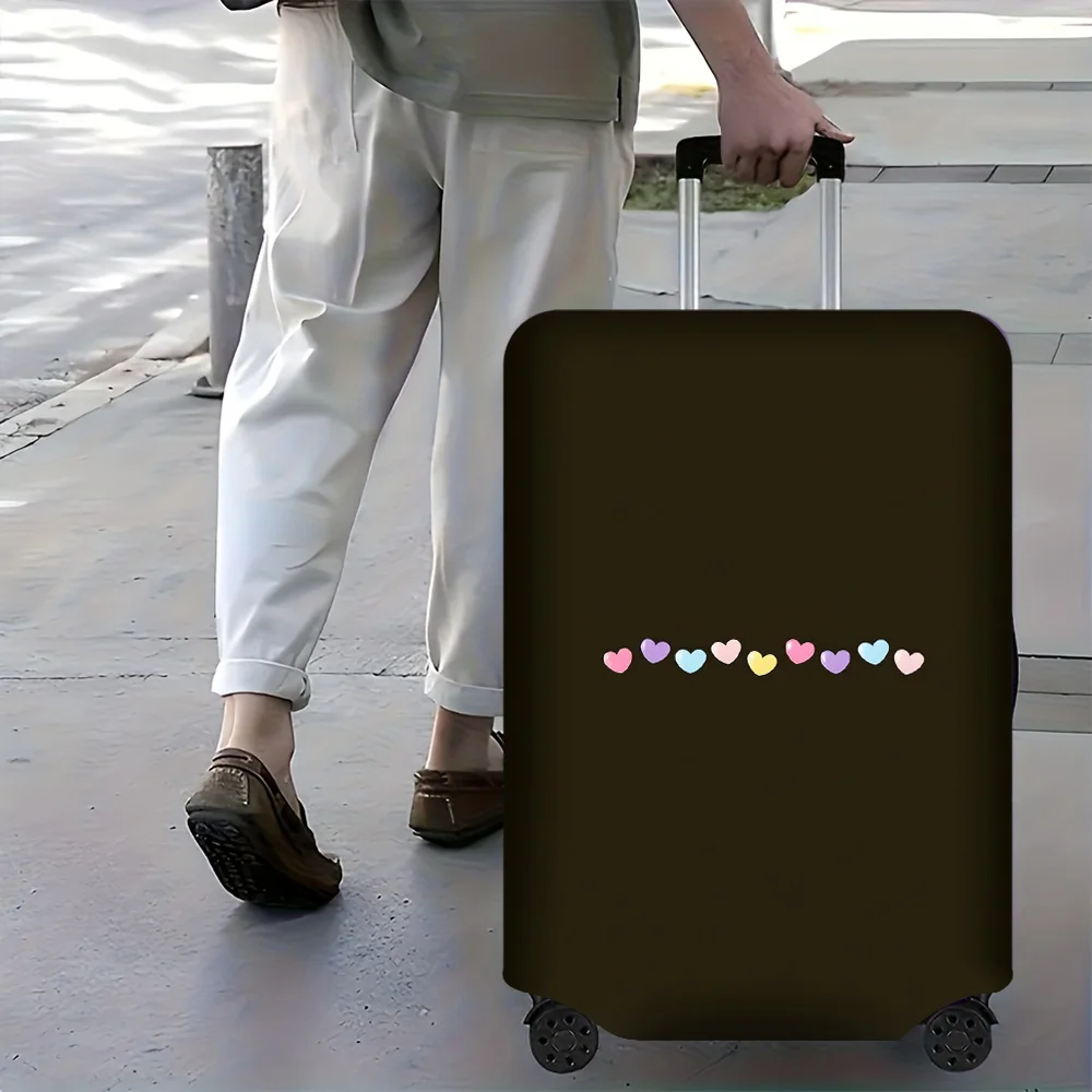 1PC Heart Pattern luggage cover for luggage sizes 18-32 inches; dust and elastic travel accessories to effectively protect yo
1PC Heart Pattern luggage cover for luggage sizes 18-32 inches; dust and elastic travel accessories to effectively protect yo