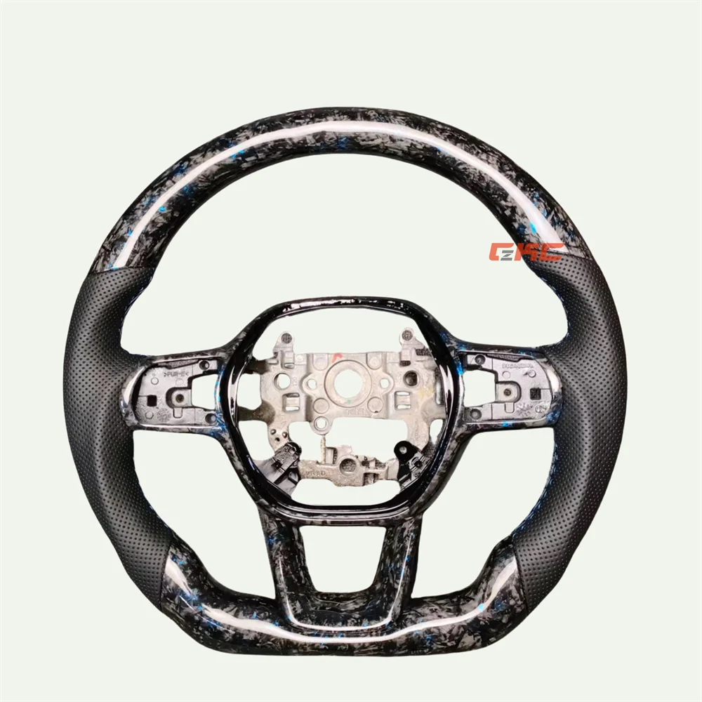 Customized Blue Forged Carbon Fiber Black perforated leather Blue stitch Steering Wheel Fit For Honda civic 2024 2025
Customized Blue Forged Carbon Fiber Black perforated leather Blue stitch Steering Wheel Fit For Honda civic 2024 2025