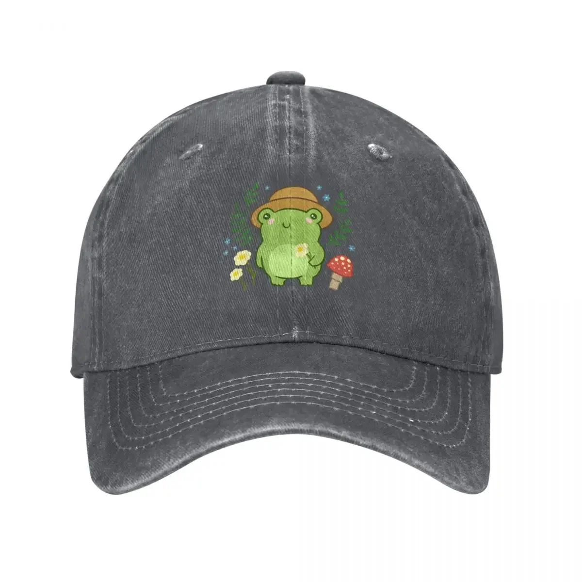 Cute Green Frog with Gardener Hat - Mushroom Flower Blossoms Plants Kawaii Aesthetic - Funny Cottagecore Froggy Nat Baseball Cap
Cute Green Frog with Gardener Hat - Mushroom Flower Blossoms Plants Kawaii Aesthetic - Funny Cottagecore Froggy Nat Baseball Cap