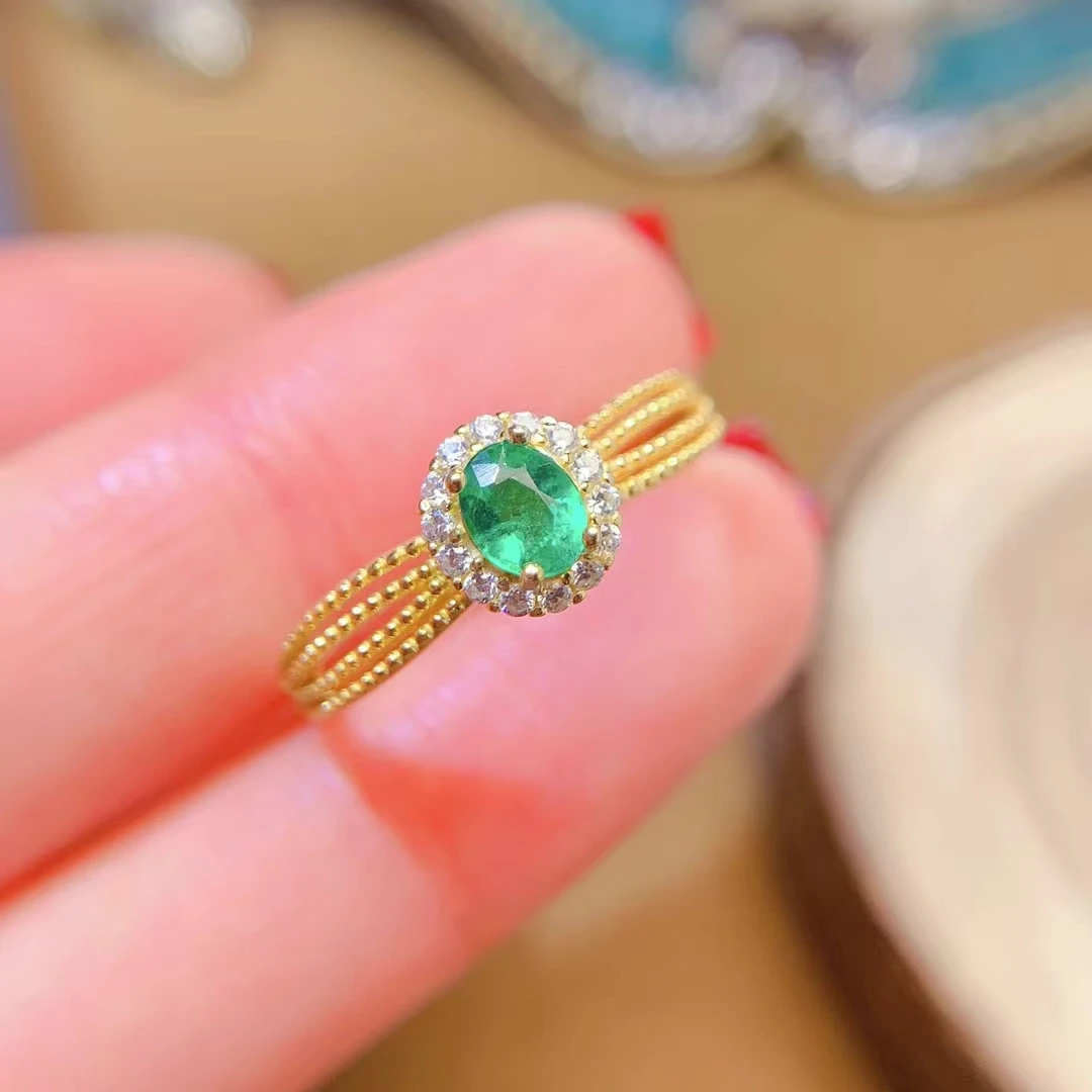 Exquisite 925 Silver Ring 4mm*5mm Natural Ruby Emerald Ring 18K Gold Plated Emerald Ruby Jewelry
Exquisite 925 Silver Ring 4mm*5mm Natural Ruby Emerald Ring 18K Gold Plated Emerald Ruby Jewelry