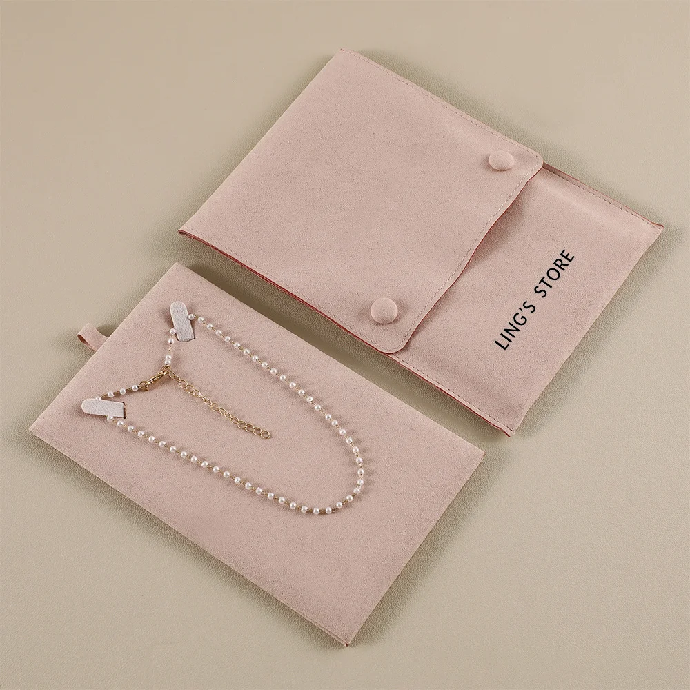100sets Luxury Snap Button Jewelry Bags With Lining Exquisite Portable Custom Logo Pouch for Earrings Bracelet Gift Packaging
100sets Luxury Snap Button Jewelry Bags With Lining Exquisite Portable Custom Logo Pouch for Earrings Bracelet Gift Packaging