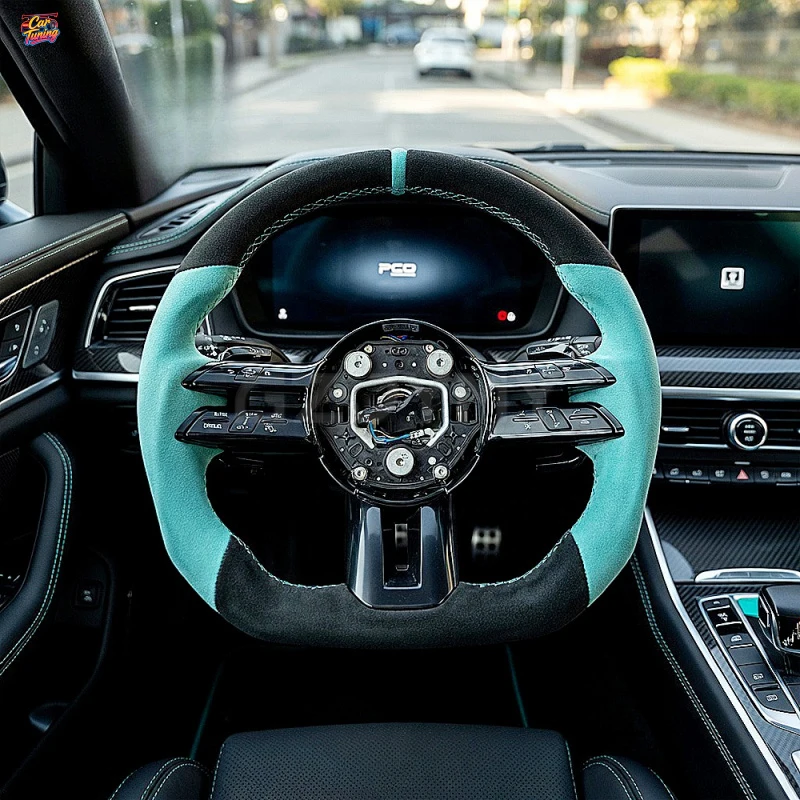 for Mercedes-Benz W223 S-Class S400 S500 S580 54 Blue Perforated 223 AMG Steering Wheel 54 Alcantara Leather Carbon Fiber
for Mercedes-Benz W223 S-Class S400 S500 S580 54 Blue Perforated 223 AMG Steering Wheel 54 Alcantara Leather Carbon Fiber