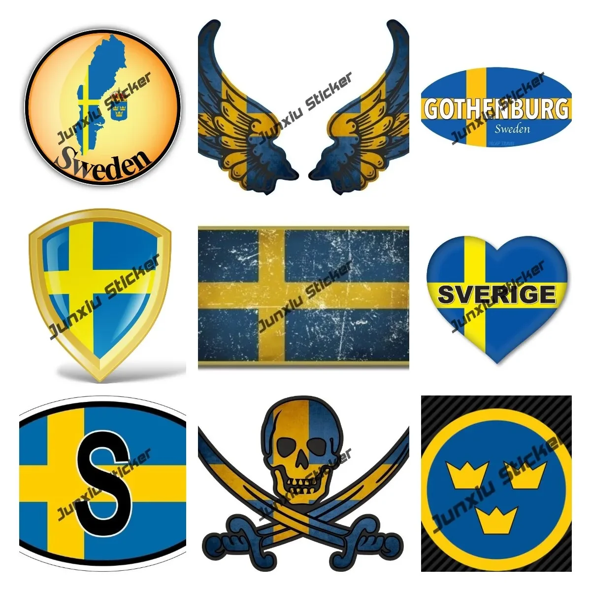 Sweden Flag Wings Creative Motorcycle Car Stickers Decal Anime Cute Accessories Swedish Air Force Decoration Glue Sticker
Sweden Flag Wings Creative Motorcycle Car Stickers Decal Anime Cute Accessories Swedish Air Force Decoration Glue Sticker