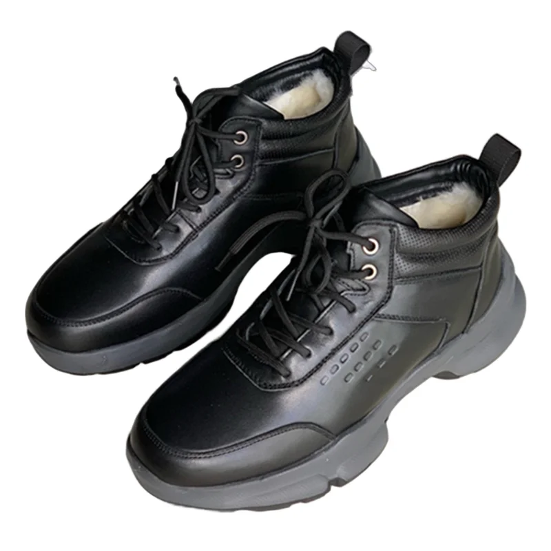 Withered Autumn And Winter British Fashion Retro Cowhide Leather Snow Ankle Boots Fashionable Casual Wool Boots Shoes Men 39-44
Withered Autumn And Winter British Fashion Retro Cowhide Leather Snow Ankle Boots Fashionable Casual Wool Boots Shoes Men 39-44