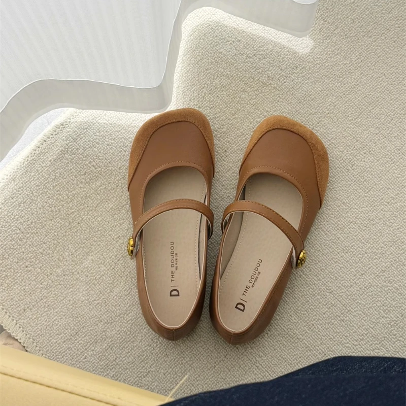 Elegant Mary Janes Flats Shoes Women's Buckle Strap Shallow Casual Ballet Ladies Loafers Party Casual Korean Style Flat Shoes
Elegant Mary Janes Flats Shoes Women's Buckle Strap Shallow Casual Ballet Ladies Loafers Party Casual Korean Style Flat Shoes