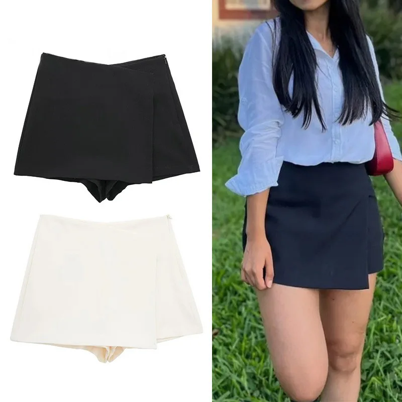 Black Mini Skirt Shorts Women Wrap High Waist A-Line Shorts Skirts Summer Asymmetric Casual Skirt For Lady Fashion Pareo Style
Black Mini Skirt Shorts Women Wrap High Waist A-Line Shorts Skirts Summer Asymmetric Casual Skirt For Lady Fashion Pareo Style