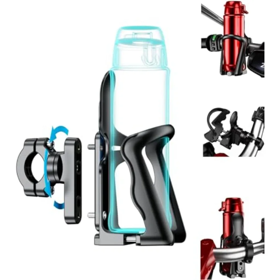 Bicycle Water Bottle Holder for Bike and Motorcycle, Adjustable Bike Water Bottle Cages Fit for Diameter 2'' - 3'' Cup, Compati
Bicycle Water Bottle Holder for Bike and Motorcycle, Adjustable Bike Water Bottle Cages Fit for Diameter 2'' - 3'' Cup, Compati