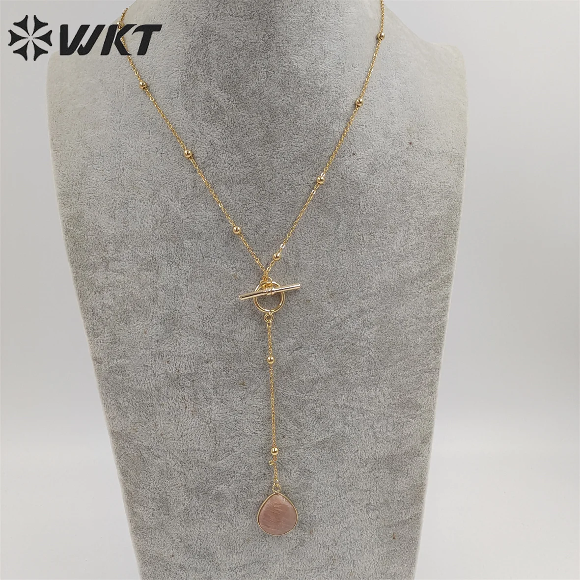 WT-N1386 WKT Newest fashion gold plated women Lariet pendant necklace gold beads chain themed stone necklace
WT-N1386 WKT Newest fashion gold plated women Lariet pendant necklace gold beads chain themed stone necklace