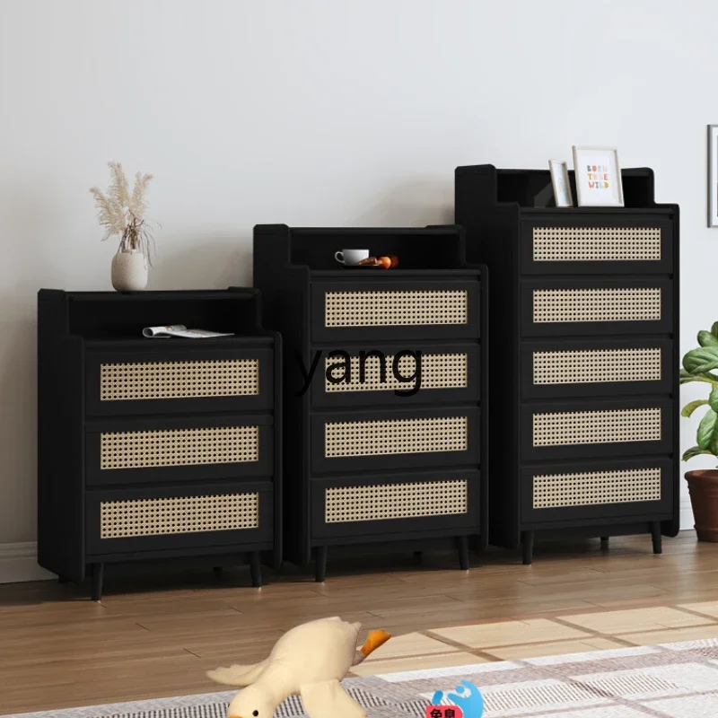 LH retro solid wood rattan chest of drawers, bedroom storage cabinet, living room, wabi-sandy wind storage locker
LH retro solid wood rattan chest of drawers, bedroom storage cabinet, living room, wabi-sandy wind storage locker
