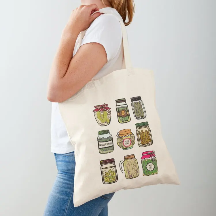 Pickle Jar Art Tote Bag Large bags for women canvas bags Shopper bag hand bag ladies
Pickle Jar Art Tote Bag Large bags for women canvas bags Shopper bag hand bag ladies