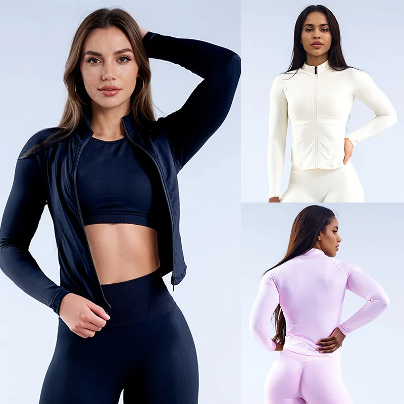 Женская спортивная куртка с воротником-стойкой, дизайнерская модель класса люкс, приталенный крой, утягивающий силуэт, на молнии, для йоги, бесшовная, для занятий спортом
Женская спортивная куртка с воротником-стойкой, дизайнерская модель класса люкс, приталенный крой, утягивающий силуэт, на молнии, для йоги, бесшовная, для занятий спортом