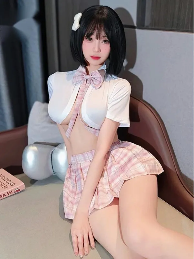 Tie Short Chest Half Exposed Preppy Style Two Piece Skirt Set JK Uniform Sexy Pure Desire Plaid Sweet Women Skirts Set 98MM
Tie Short Chest Half Exposed Preppy Style Two Piece Skirt Set JK Uniform Sexy Pure Desire Plaid Sweet Women Skirts Set 98MM