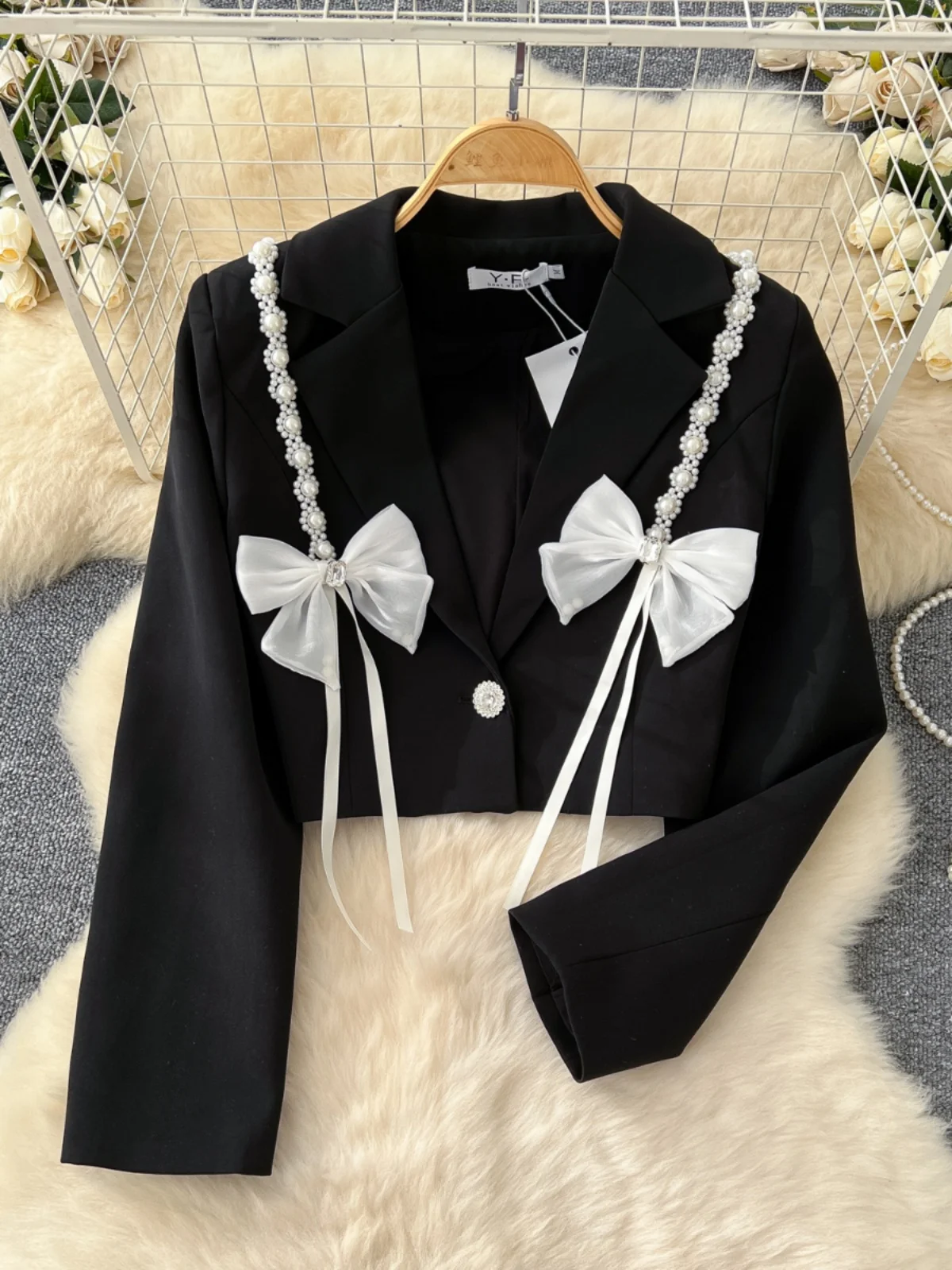 Heavy Embellied Knot ort Coat Women's Fraance Sle Long Sve Top Faionable Commute Loose Fit Outerwear
Heavy Embellied Knot ort Coat Women's Fraance Sle Long Sve Top Faionable Commute Loose Fit Outerwear