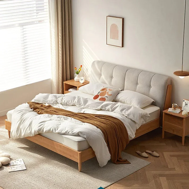 Unique Pretty Nordic Double Bed Frame Wood Elegant Modern Bedroom Queen Bed Luxury Comferter Camas Matrimonial Furniture Home
Unique Pretty Nordic Double Bed Frame Wood Elegant Modern Bedroom Queen Bed Luxury Comferter Camas Matrimonial Furniture Home