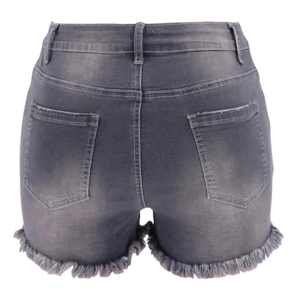 Women Shorts Stylish Women's High Waist Denim Shorts with Ripped Edge Multi Pockets Slim Fit Button Closure Jeans for Summer
Women Shorts Stylish Women's High Waist Denim Shorts with Ripped Edge Multi Pockets Slim Fit Button Closure Jeans for Summer