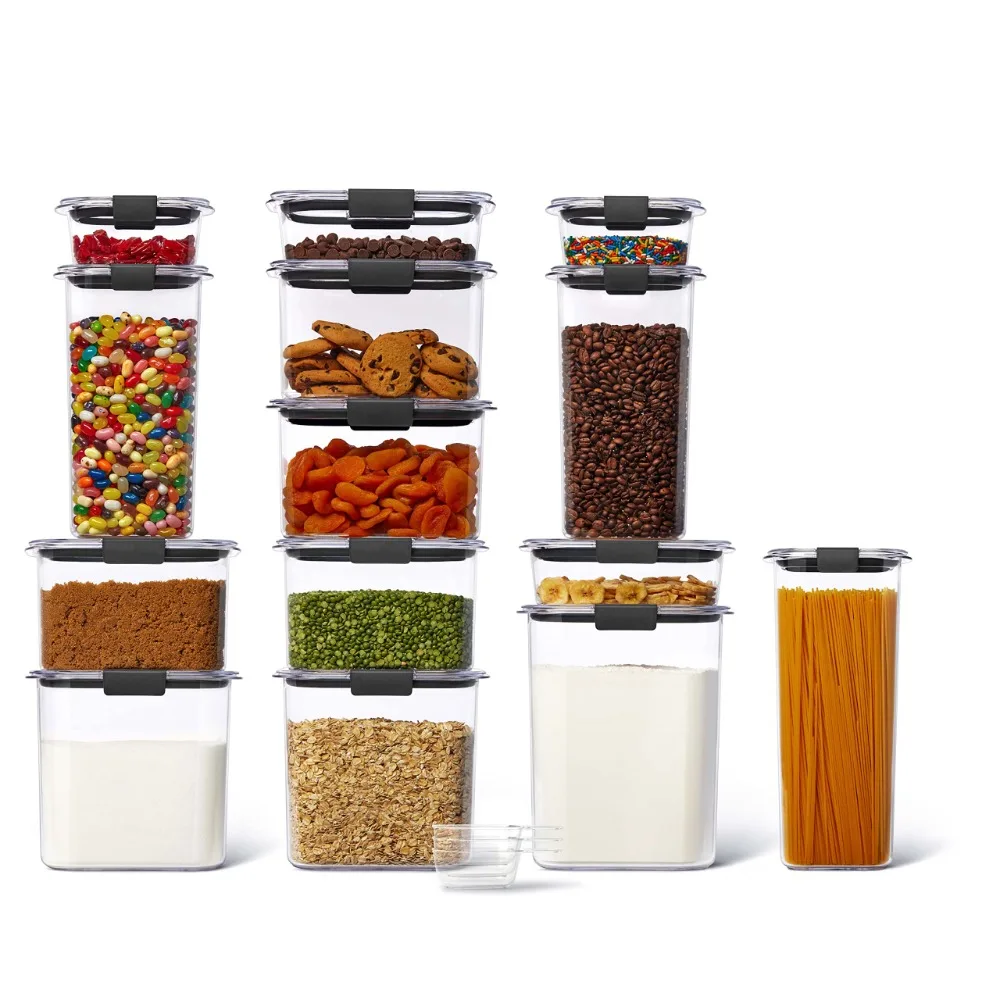 14-Piece Food Storage Container Set with Scoops, Airtight, BPA-Free, for Kitchen and Pantry Organization
14-Piece Food Storage Container Set with Scoops, Airtight, BPA-Free, for Kitchen and Pantry Organization