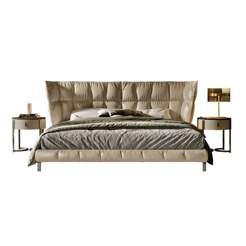 Italian Minimalist Bed Designer Double Modern Beauty Princess Sleeping Trendy Bed Bedroom Headboards Beliche Unique Furniture
Italian Minimalist Bed Designer Double Modern Beauty Princess Sleeping Trendy Bed Bedroom Headboards Beliche Unique Furniture