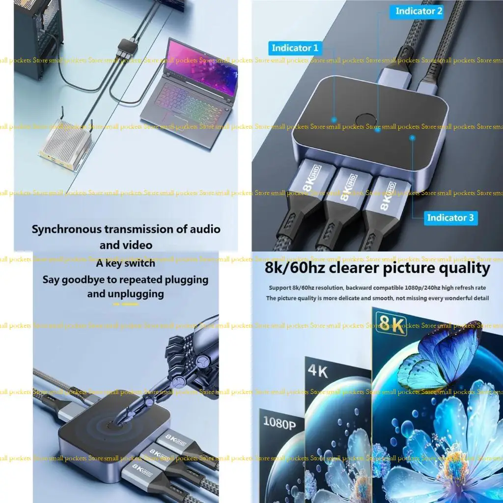 R1WD Multifunctional DisplayPort Switcher for Highly Refreshes Rate Video and Gaming Needs