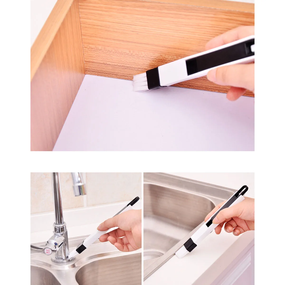 Black Multi-Functional Cleaning Brush 2 in 1 Dustpan Kitchen Keyboard Window Drawer Door Gap Tile Cleaner Drawer Cleaning Brush
Black Multi-Functional Cleaning Brush 2 in 1 Dustpan Kitchen Keyboard Window Drawer Door Gap Tile Cleaner Drawer Cleaning Brush