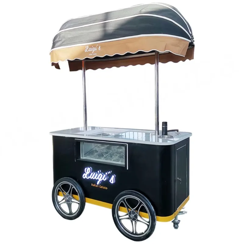 10 Pans 6 Buckets Mobile Ice Cream Freezer Cart Gelato Kiosk 110 240V 18 C 1 Year Warranty Snacks Custom
10 Pans 6 Buckets Mobile Ice Cream Freezer Cart Gelato Kiosk 110 240V 18 C 1 Year Warranty Snacks Custom
