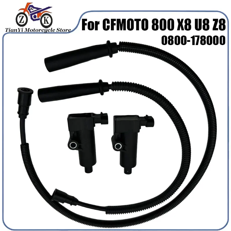 Motorcycle Ignition Coil For CFMOTO 800 X8 U8 Z8 800EX 800XC 850 X8H.O. Ignition Wire Cap Kit 0800-178000 0800-179100 0800179200
Motorcycle Ignition Coil For CFMOTO 800 X8 U8 Z8 800EX 800XC 850 X8H.O. Ignition Wire Cap Kit 0800-178000 0800-179100 0800179200