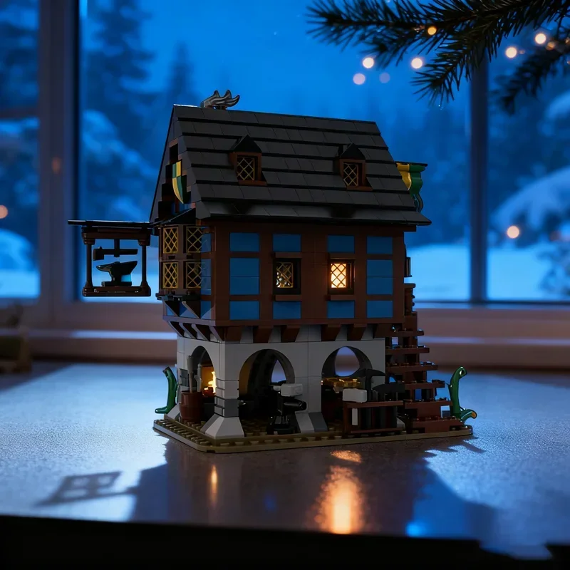 658pcs MOC Medieval Alley S Blacksmith Castleed Model Building Christmas Gifts Blocks Construction DIY Brick Toys Birthday
658pcs MOC Medieval Alley S Blacksmith Castleed Model Building Christmas Gifts Blocks Construction DIY Brick Toys Birthday