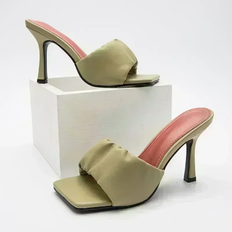 New Summer Elegant Square Head Mules High Heels Slippers Sandals Women Fashion Outdoor Party Slides Shoes Plus Size 35-42
New Summer Elegant Square Head Mules High Heels Slippers Sandals Women Fashion Outdoor Party Slides Shoes Plus Size 35-42