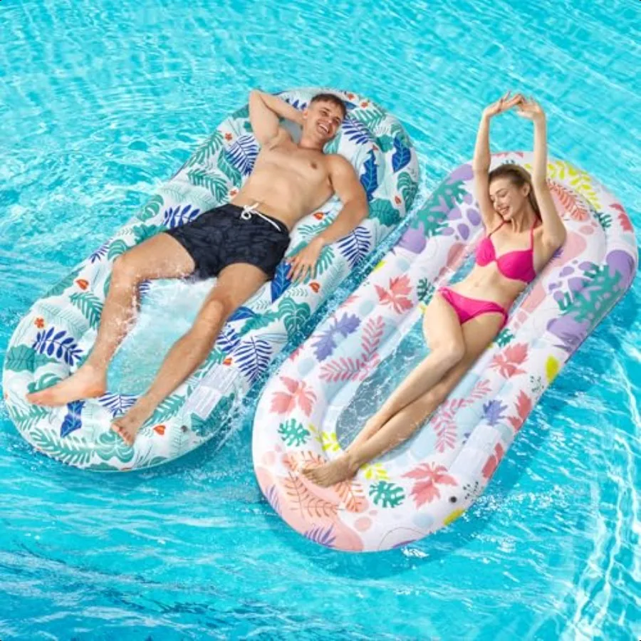 Pool Floats Lounger 2 Pack Iatable Pool Floats Adult Size Water Hammock Pool Rafts Floaties for Swimming Pool Tanning Floating
Pool Floats Lounger 2 Pack Iatable Pool Floats Adult Size Water Hammock Pool Rafts Floaties for Swimming Pool Tanning Floating