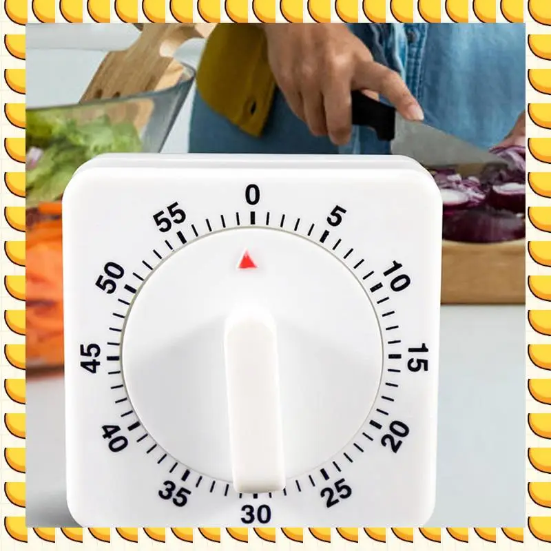 BAAU 2-Pack Square 60 Minute Mechanical Kitchen Timer, Black&White No Batteries Required With Loud Alarm
BAAU 2-Pack Square 60 Minute Mechanical Kitchen Timer, Black&White No Batteries Required With Loud Alarm