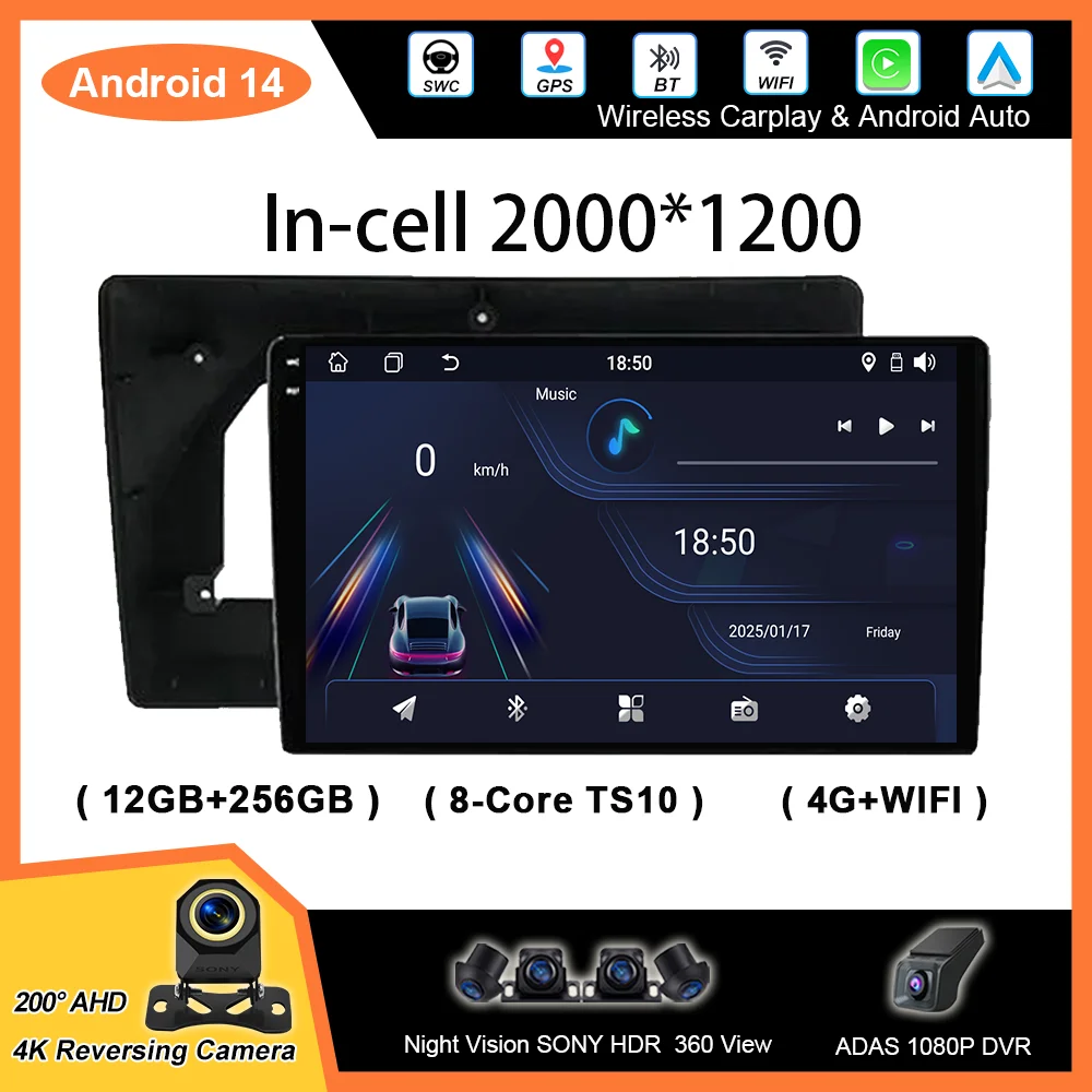 Car DVD Android 14 Radio Stereo For Citroen C5 2009-2015 Auto Multimedia Player GPS Navigation WIFI Touch Screen Head Unit 2Din
Car DVD Android 14 Radio Stereo For Citroen C5 2009-2015 Auto Multimedia Player GPS Navigation WIFI Touch Screen Head Unit 2Din