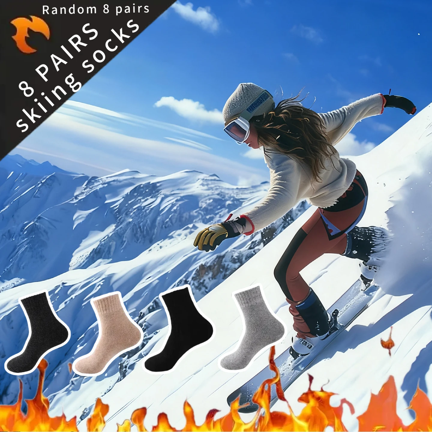 8/4/1 женские осенние и зимние теплые и толстые бархатные домашние носки для катания на лыжах и походах, мягкие вязаные носки
8/4/1 женские осенние и зимние теплые и толстые бархатные домашние носки для катания на лыжах и походах, мягкие вязаные носки