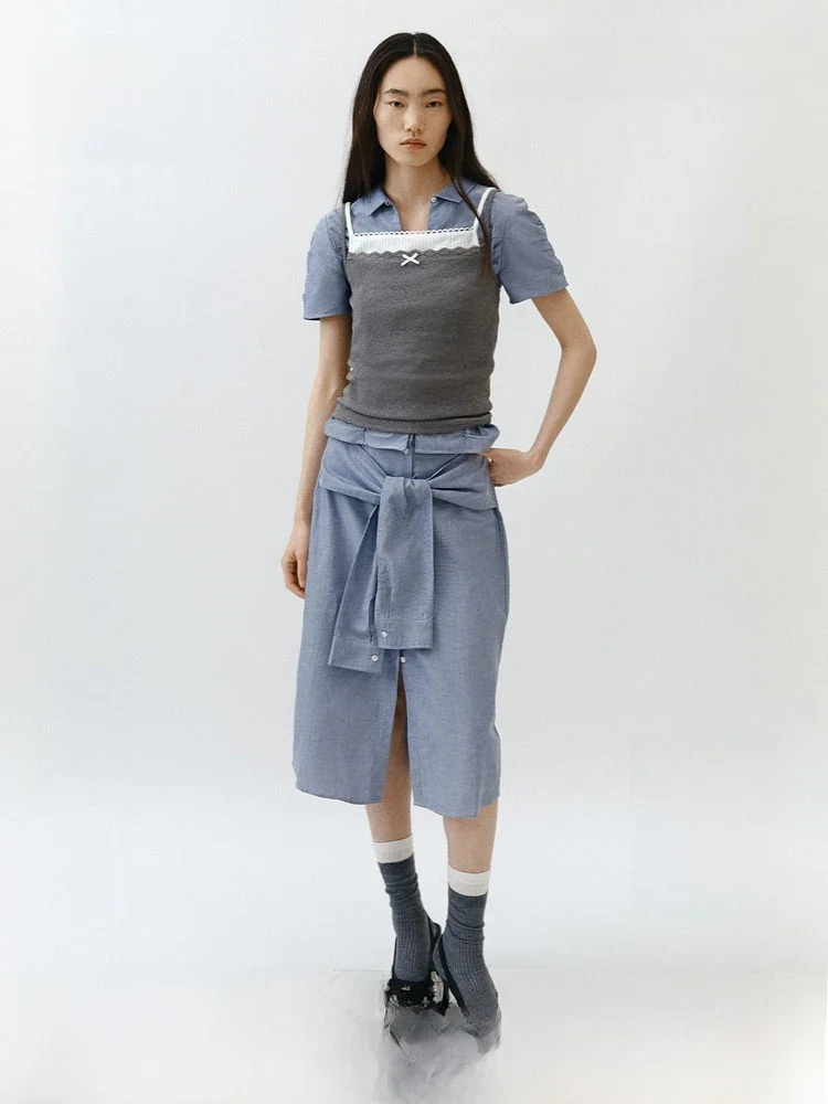 Summer New Women's Cotton Ribbon Waist Skirt A-Line Standard Fit mid Waist Design H&M 1333644 Ladies' Fashion Skirts
Summer New Women's Cotton Ribbon Waist Skirt A-Line Standard Fit mid Waist Design H&M 1333644 Ladies' Fashion Skirts