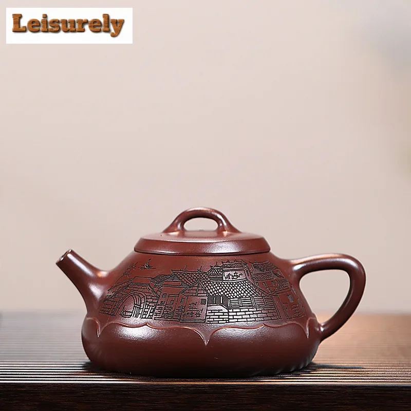 320ml Authentic Yixing Purple Clay Teapots Raw Ore Iron Red Dragon Blood Sand Tea Pot Kettle Tea Ceremony Customized Teaware
320ml Authentic Yixing Purple Clay Teapots Raw Ore Iron Red Dragon Blood Sand Tea Pot Kettle Tea Ceremony Customized Teaware