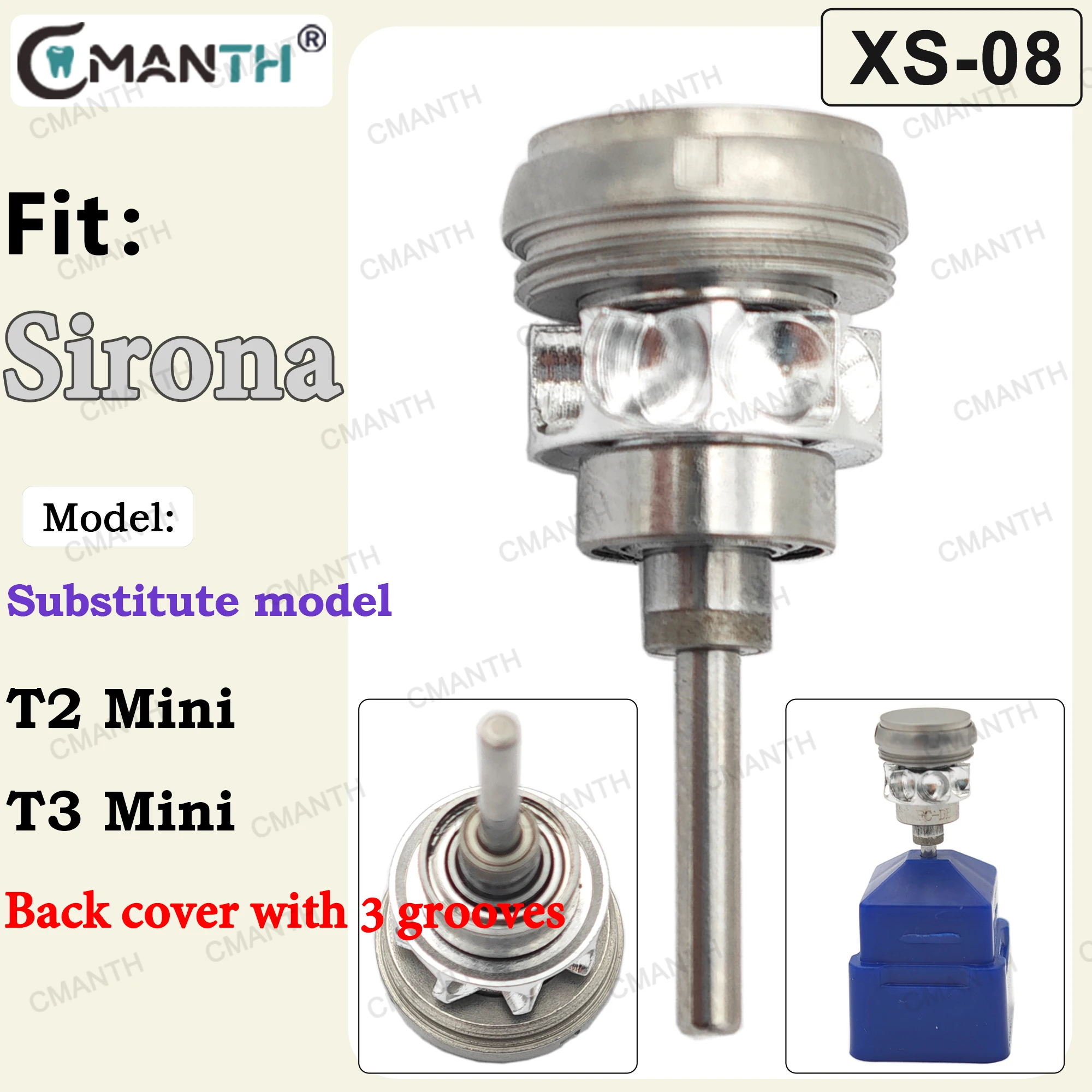 Dental Handpiece Rotor Turbine Cartridge Substitute Model Fit Sirona T2 Mini T3 Mini High Speed Handpiece Dentistry Accessories
Dental Handpiece Rotor Turbine Cartridge Substitute Model Fit Sirona T2 Mini T3 Mini High Speed Handpiece Dentistry Accessories