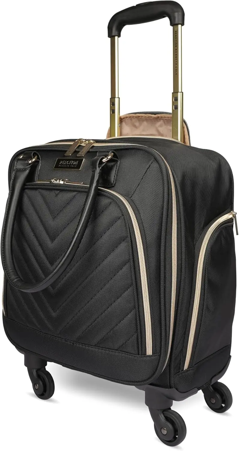 Chelsea Chevron Quilted Luggage, Black, Underseater, 17-Inch Carry On
Chelsea Chevron Quilted Luggage, Black, Underseater, 17-Inch Carry On