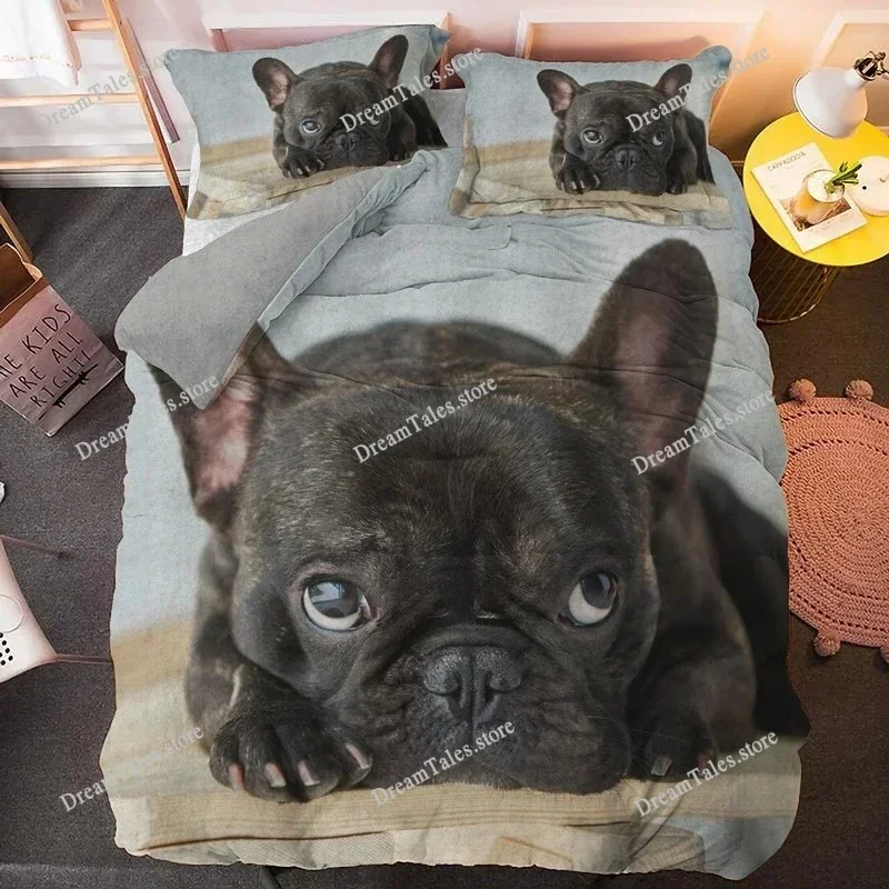 Bulldog Bedding Set Pet Animal Dog Duvet Cover for Kids Adult Bedclothes Covers Comforter Sets Cute Bed Quilt Cover
Bulldog Bedding Set Pet Animal Dog Duvet Cover for Kids Adult Bedclothes Covers Comforter Sets Cute Bed Quilt Cover
