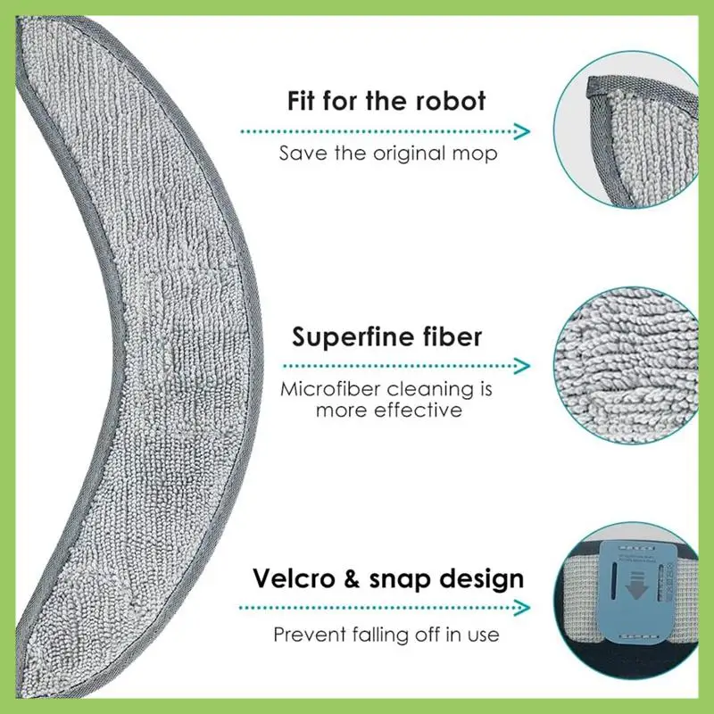 3Piece Mop Pads Replacement Parts For Irobot J7+ Combo Robotic Reusable Hard Floor Cloth Expert Wet Microfiber Soft Pad
3Piece Mop Pads Replacement Parts For Irobot J7+ Combo Robotic Reusable Hard Floor Cloth Expert Wet Microfiber Soft Pad