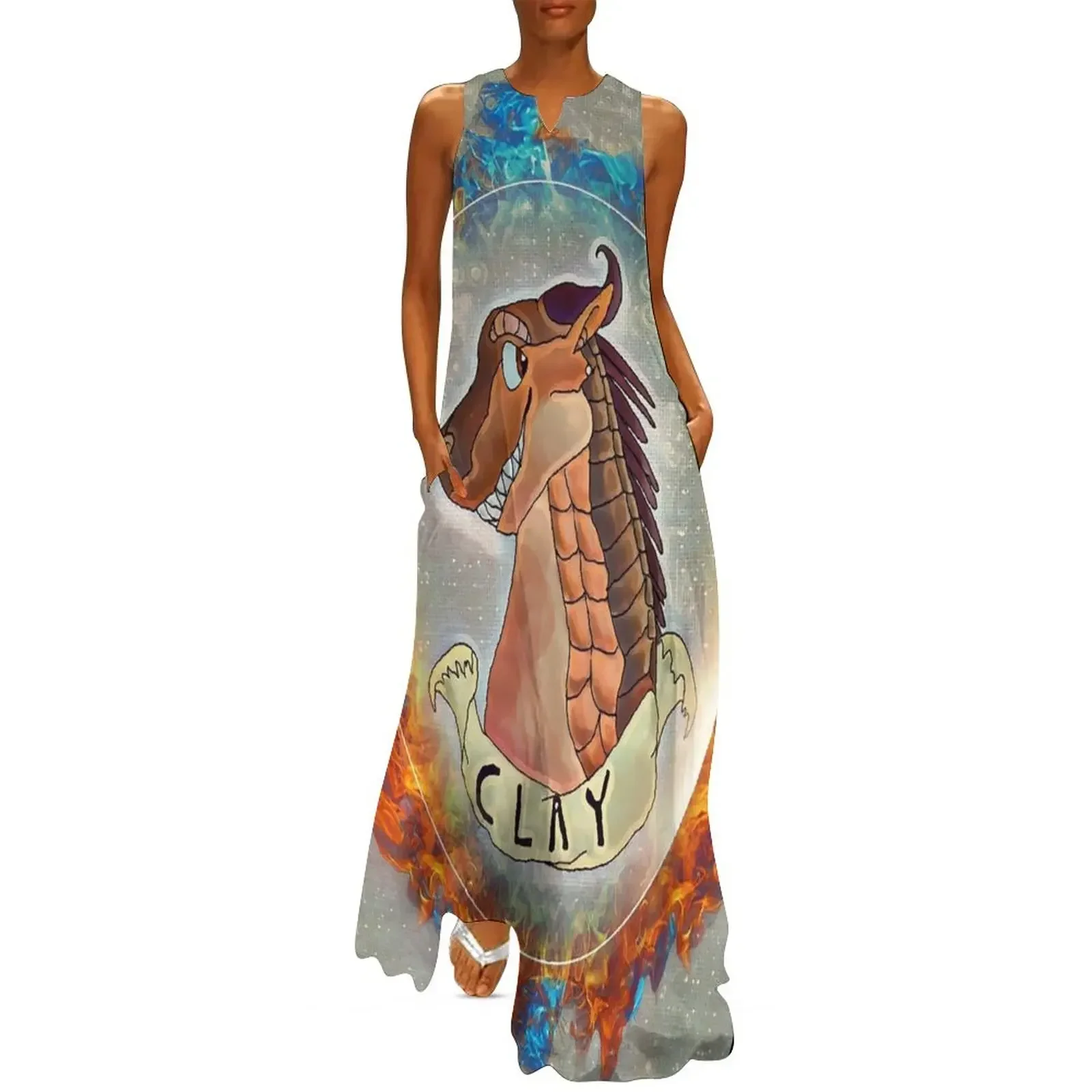 Wings of Fire inspiration! Clay the Dragon by L Gottshall Long Dress Dress vintage Women's summer dresses Clothing Dress
Wings of Fire inspiration! Clay the Dragon by L Gottshall Long Dress Dress vintage Women's summer dresses Clothing Dress