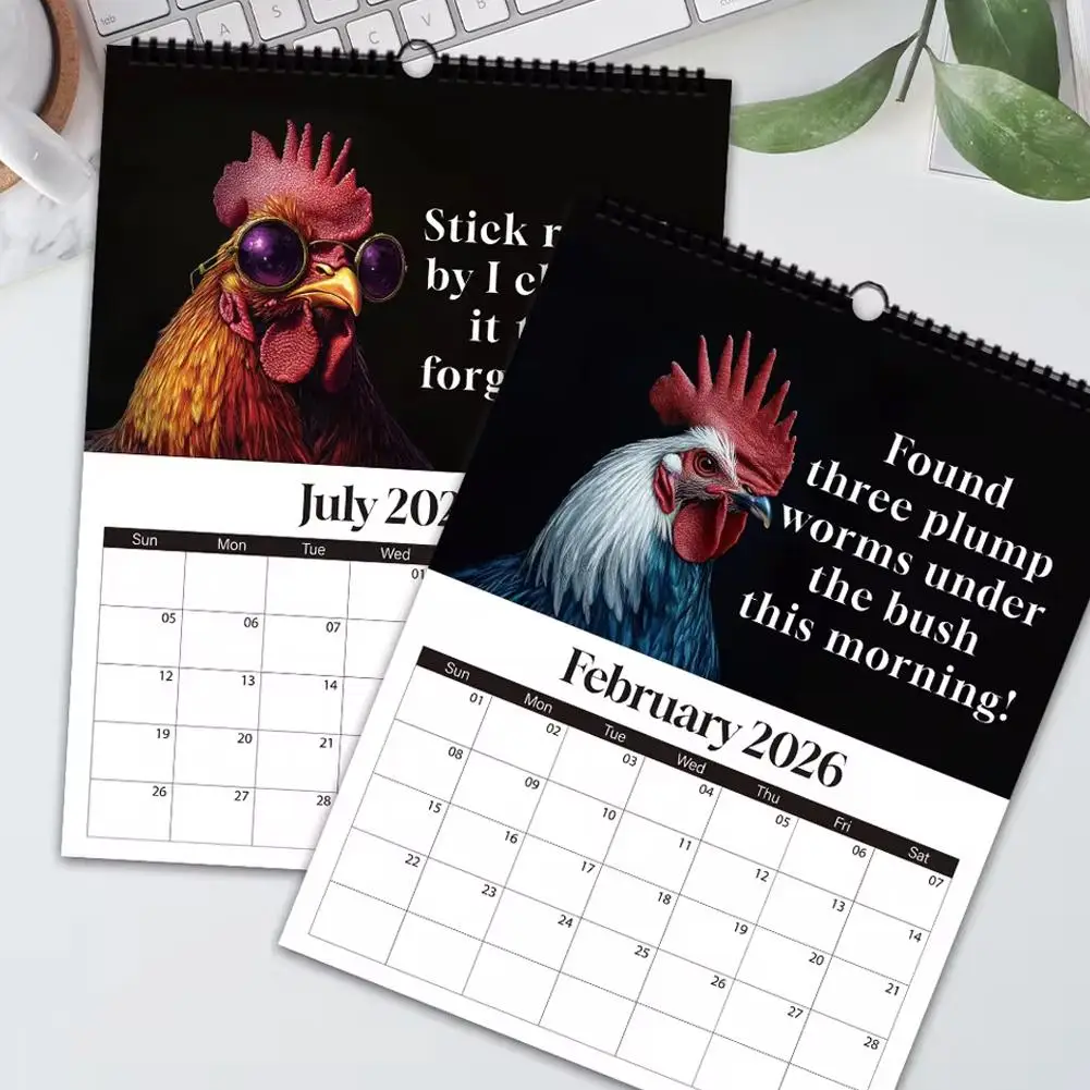 Rooster Calendar for 12 Months Monthly Plan, Humorous Rooster Pictures, Perfect Gift for New Year 1pc 2026 Wall Calendar
Rooster Calendar for 12 Months Monthly Plan, Humorous Rooster Pictures, Perfect Gift for New Year 1pc 2026 Wall Calendar