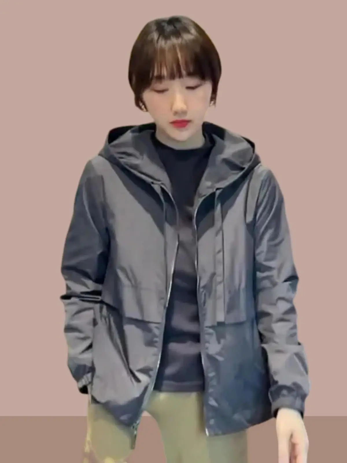 Gray Hepburn Style Women's Spring Autumn Jacket Hooded Fashionable Casual Coat Commute Wind Resistant Single Piece Chinese Pr...
Gray Hepburn Style Women's Spring Autumn Jacket Hooded Fashionable Casual Coat Commute Wind Resistant Single Piece Chinese Pr...