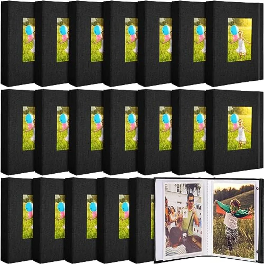 20 Packs Photo Album 4x6 Small Picture Album Linen Cover Memory Book with Front Window 26 Clear Pages Hold 52 Pictures for We
20 Packs Photo Album 4x6 Small Picture Album Linen Cover Memory Book with Front Window 26 Clear Pages Hold 52 Pictures for We