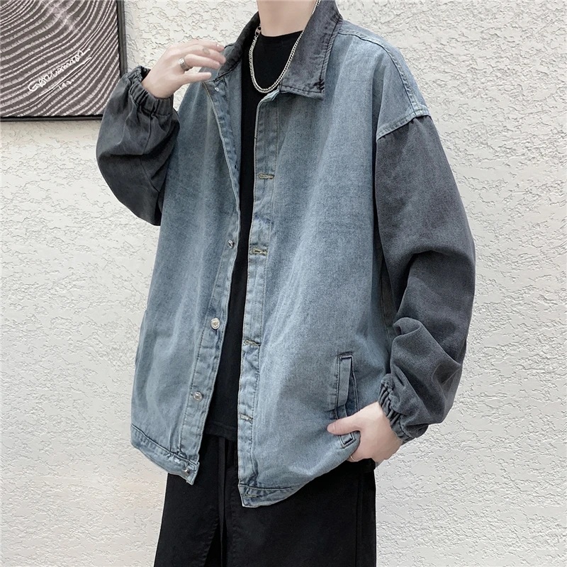 New 2023 Cotton Denim Jacket Men Casual Solid Color Lapel Botton Jeans Jacket Men Autumn Loose Quality Mens Jackets Coat Z09
New 2023 Cotton Denim Jacket Men Casual Solid Color Lapel Botton Jeans Jacket Men Autumn Loose Quality Mens Jackets Coat Z09