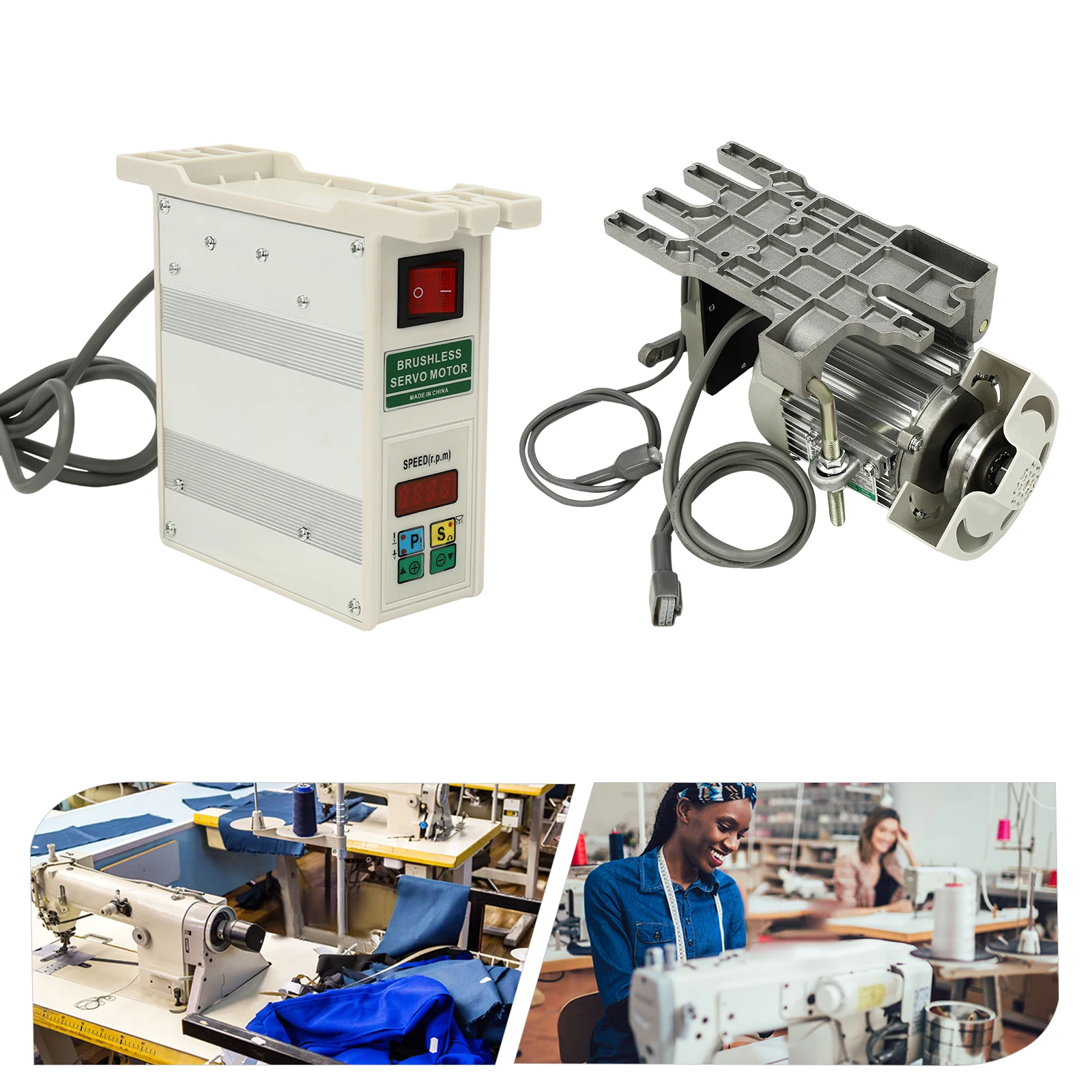 600W 110V Electric Brushless Servo Motor,with Independent Stepless Speed Lever,Pure Copper Motor,for Industrial Sewing Machine
600W 110V Electric Brushless Servo Motor,with Independent Stepless Speed Lever,Pure Copper Motor,for Industrial Sewing Machine